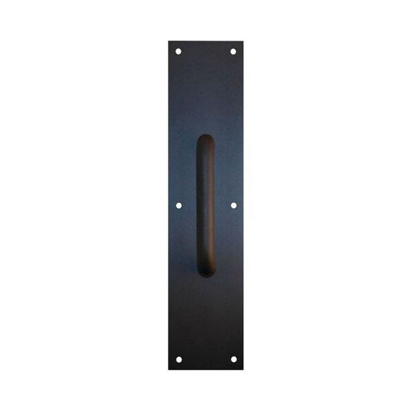4" x 16" Pull Plate with 5-1/2" CTC 3/4" Round Pull